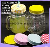 Sippin Mason Jar Drinking Glasses with Lids