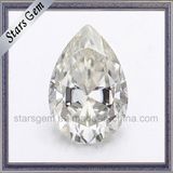Near White Gh Color Pear Cut Moissanite for Wedding Ring