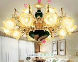 Colorfulf Glass Golden Die Casting Zinc Alloy Chandelier Lights