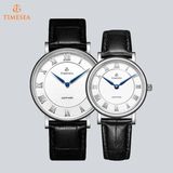 Water Resistant Quartz Movement Thin Couple Watch72598