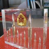 High Glossy Clear Resin Display with Drugs Inside Factory