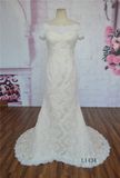 Champagne Wedding Dress Mermaid Slim-Line Wedding Dress