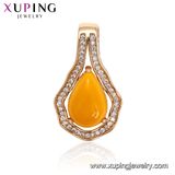 32569 Hot Sale Newest Lady Leaf Gold Plated Necklace Pendant