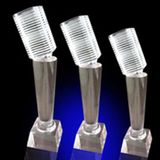 Cheap Glass Crystal Microphone Trophy Award