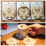 Craving Cute Animal Wooden Cup Pads