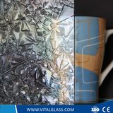 3-6mm Rose Pattern Glass with CE & ISO9001