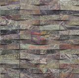 Green Marble Roughness Shape Mosaic Tile (CFS889)