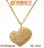 Fashion Gift New Crystal Heart USB Flash Drive (OM-C110)