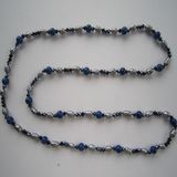 2015 High Quality Long Freshwater Pearl&Crystal Necklace
