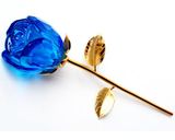 High Quality Crystal Glass Rose Flower for Souvenir