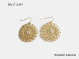 New Arrival Gold Plated Crystal Fashion Design Earrings