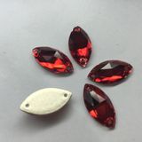 Light Siam Red Natteve Sew on Stones Beads