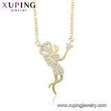 44480 Fashion Charm Joan Cross 14K Gold-Plated Imitation Alloy Copper Jewelry Chain Necklace
