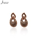 Statement Crystal Women Jewelry Multi Diamond Ear Stud Earrings