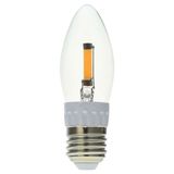 C35 1.2W 130lm Ww E27 COB LED Candle Bulb