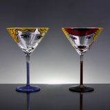 Handpainted Martini Glass for Cocktail