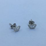 Flashion Butterfly Silver Stud Earring