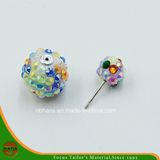 16mm&10mm Earring Design Clay Crystal Disco Ball Shamballa Beads (HASTNQ16140003)