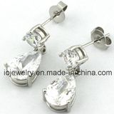 Water Drop Diamond Engagement Earrings