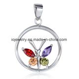 Crystal Butterfly Jewelry Silver Butterfly Pendant
