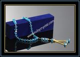 Machine Cut Blue Glass Rosary 33/45/66/99PCS (K7)