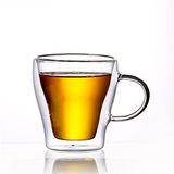 80ml Best Sell High Borosilicate Glass Double Wall Cup Tea Da2503
