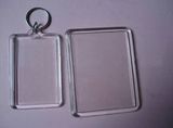 Promotional OEM Transparent Plastic Keychain,
