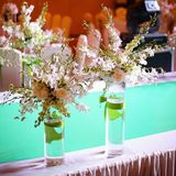 Round Acrylic Wedding Flower Display Stand