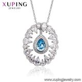 43614 Xuping Charms Crystals From Swarovski Ladies Fashion White Gold Necklace Jewelry