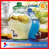 Glass Beverag Dispens with Tap