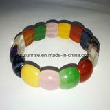 Semi Precious Stone Mix Color Natural Crystal Amethyst Beaded Bracelet