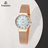Custom Fashion Watch Ladies Stainless Steel Crystal Wrist Watch 71340