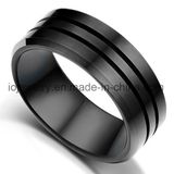Black Plated Surgical Steel Ring