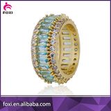Wholesale Fashion Jewelry Zircon Glass Brass Anel Ring