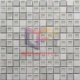 Plastic Frame Mosaic Mix Marble, Glass and Ceramic for Wall (CSR099)