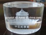 Crystal Glass Laser Engraving Cylinder for Paperweight or Table Decoration