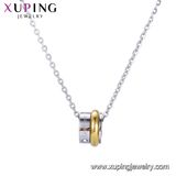 44381 Xuping Fashion Rose Gold Color Primary-Secondary Necklace