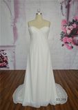 Sweetheart Wedding Dress Chiffon Train Wedding Dress