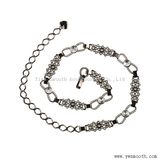 Gold and Silver Rhinestone Crystal Waist Hip Chain Metal Belts