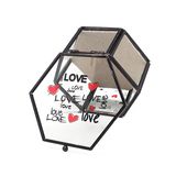 Black Exquisite Handmade Glass Jewelry Storage Case (Jb-1079)