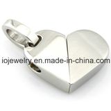 Stainless Steel Blank Heart Women Pendant