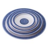 Blue and White Flower Melamine Dinner Plate for Hotel