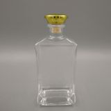 Super Flint Square Vodka Glass Bottle, Hard Liquor Bottle 500ml