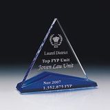 2015 New Fashion Crystal Award with Blue Base