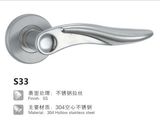Stainless Steel Hollow Tube Lever Door Handle (S33)