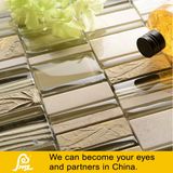Leaf Design Crystal Glass Mosaic with Stone A04