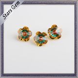 Flower 7X7mm Popular Mixed Color Brilliant Cubic Zirconia Stone