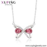 43997 Xuping Wholesale Fashion Crystals From Swarovski White Gold Necklace Price in Malaysia