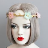 China Wholesale Flower Garland Headband, Girl Gift Imitation Flower Wreath
