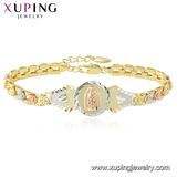 75514 Xuping Gold Men Designs God Jesus Logo Bracelet Fashion Jewelry